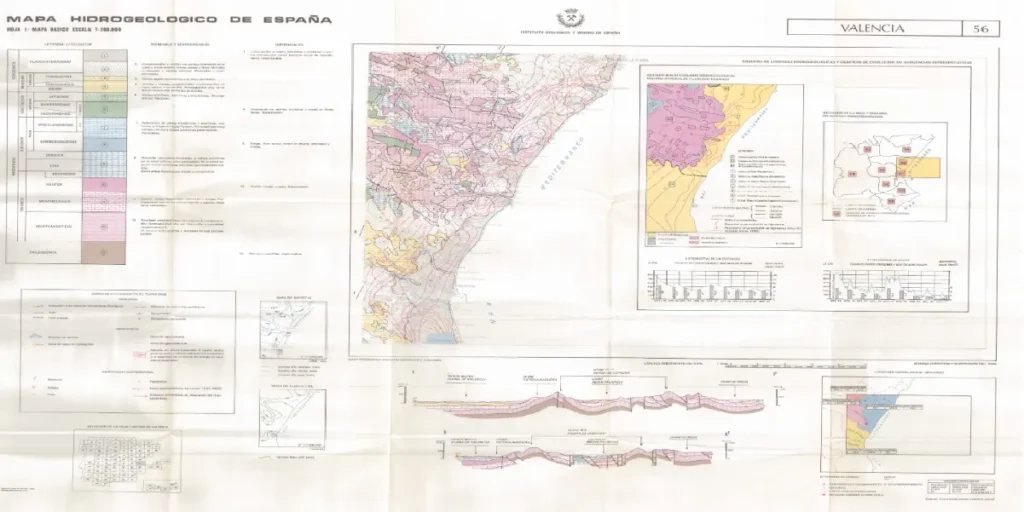 Mapa Plana de Valencia (Norte y Sur)