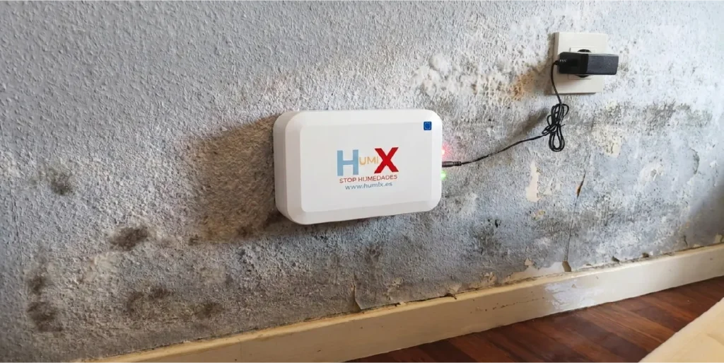 Humedad por capilaridad equipo Humix instalado
